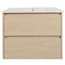 Laulea 750mm Wall Hung Single Vanity with Ceramic Countertop